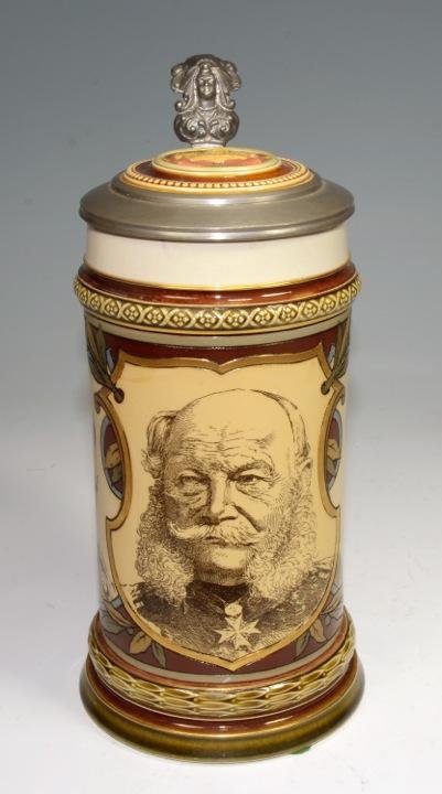 Mettlach #1890 Etched & PUG 1/2L (1 of 4)