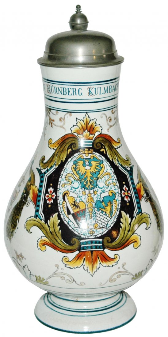 5L German City Shields Mettlach Stein (1 of 1)