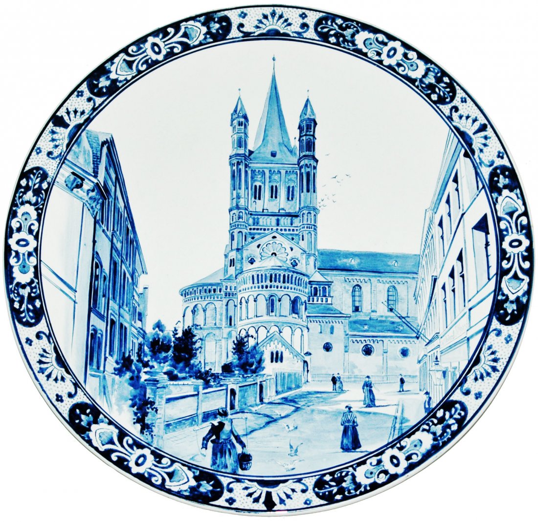 Koln 17" Mettlach Plaque (1 of 1)