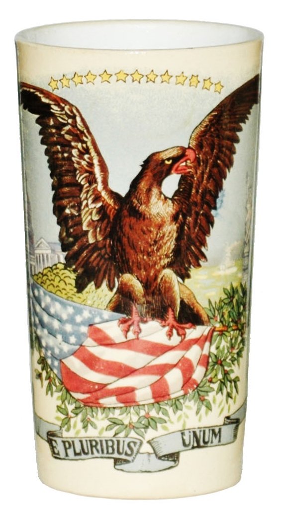 American  Eagle & Flag Mettlach Beaker (1 of 1)