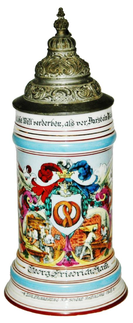 Occupational Baker Porcelain Stein (1 of 2)