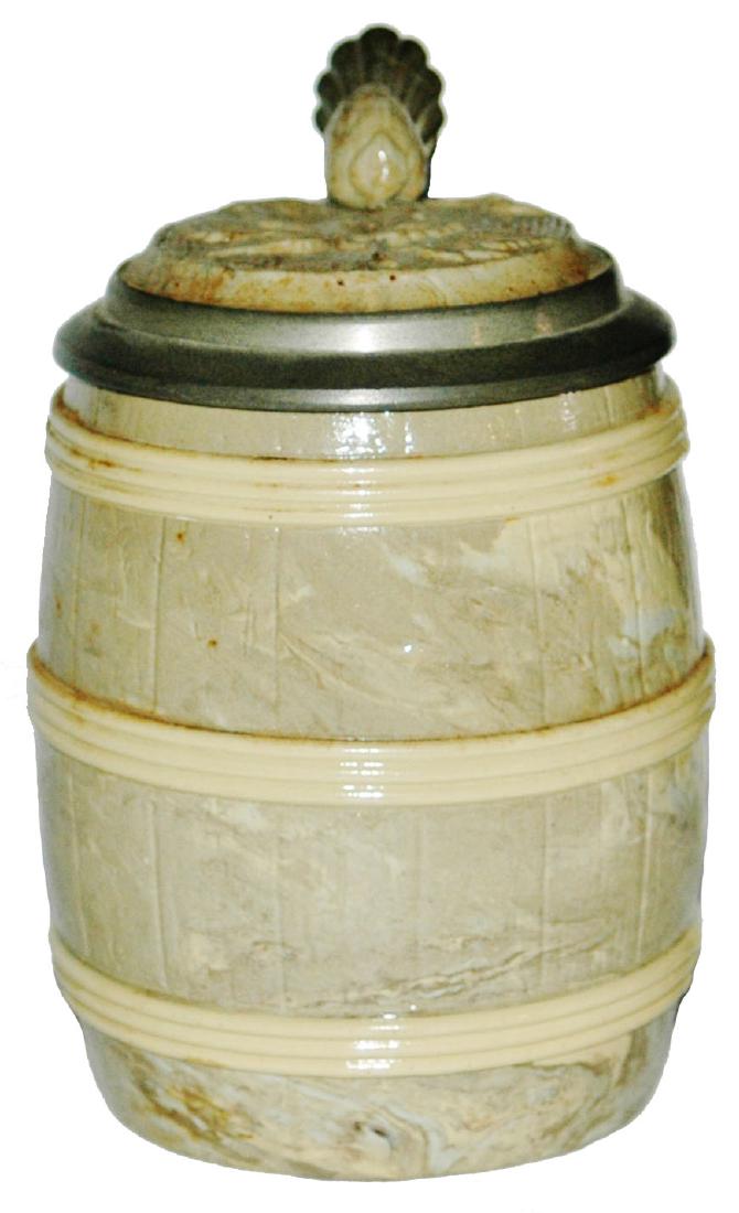 Mettlach Barrel Shaped Stein (1 of 1)