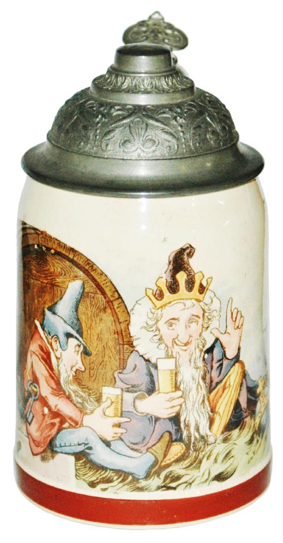 Mettlach Schlitt Dwarfs Drinking Stein (1 of 1)