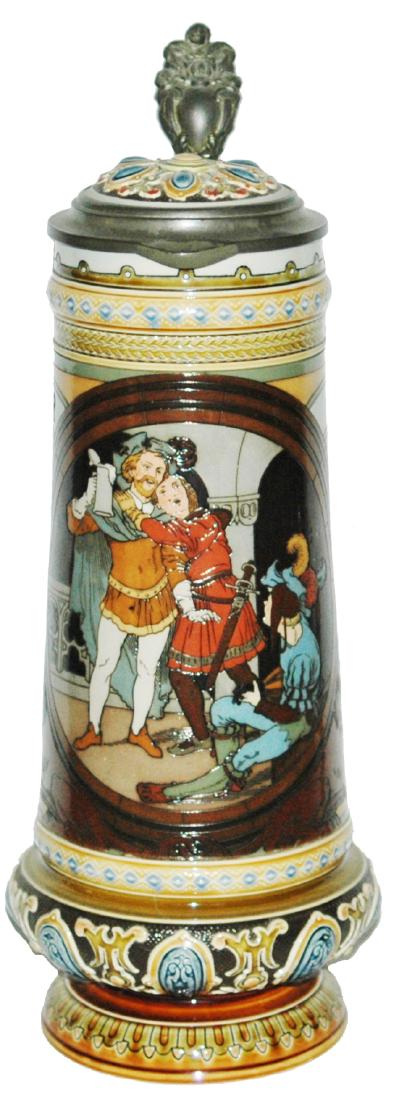 Mettlach 2L drinking Cavaliers Quidenus Stein (1 of 1)