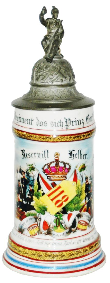 Regimental Hess Inft No 118 Worms Stein (1 of 3)