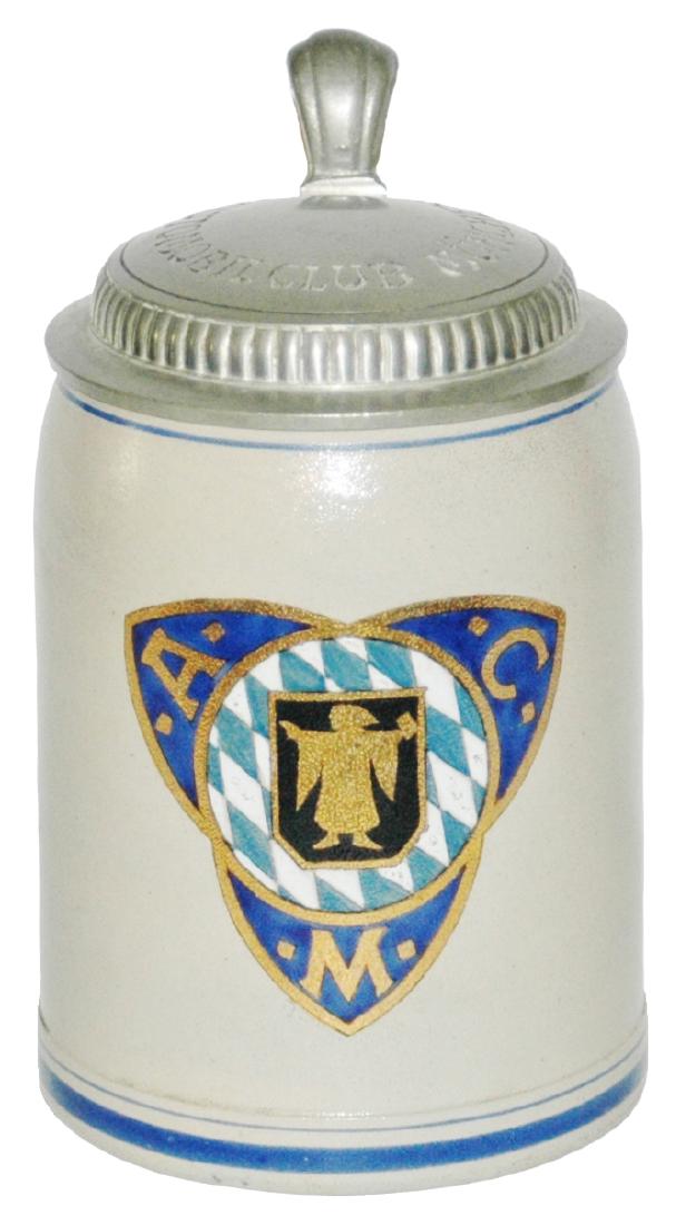 Stoneware Munich Child Automobile Car Club Stein (1 of 1)