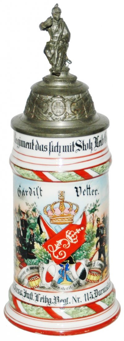 Regimental 1 Grossh Hess Inft Nr 115 Stein (1 of 3)