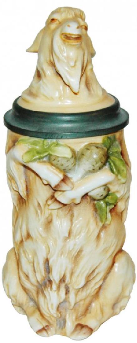 Schierholz Porcelain Standing Goat Character Stein (1 of 1)