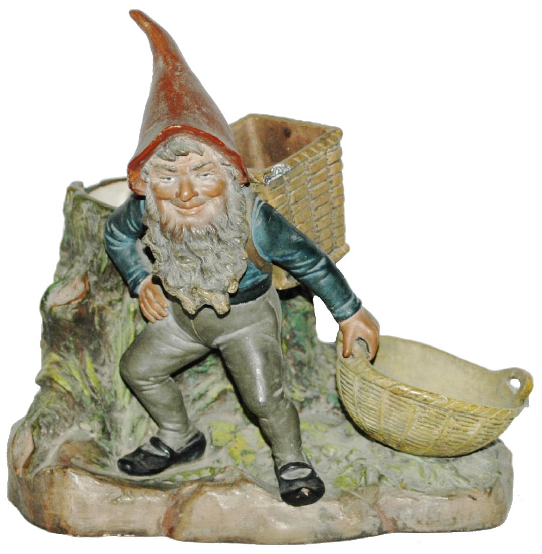 BB Terracotta Dwarf w Basket for Smokes & Striker (1 of 1)