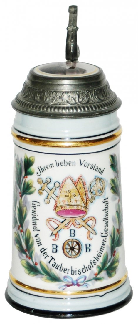 Rare Occupational Priest Stein w Photo Inlay Lid (1 of 2)