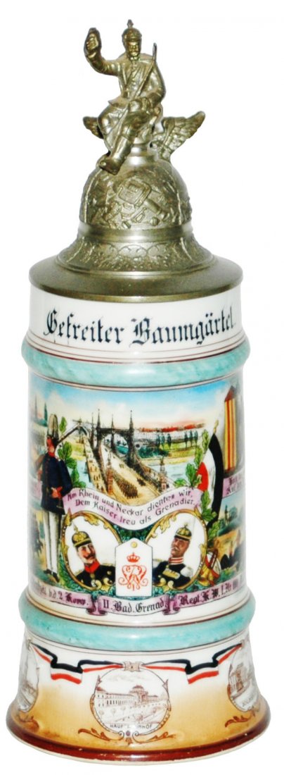 Unusual City Base Regimental Grenad No 110 Stein (1 of 3)