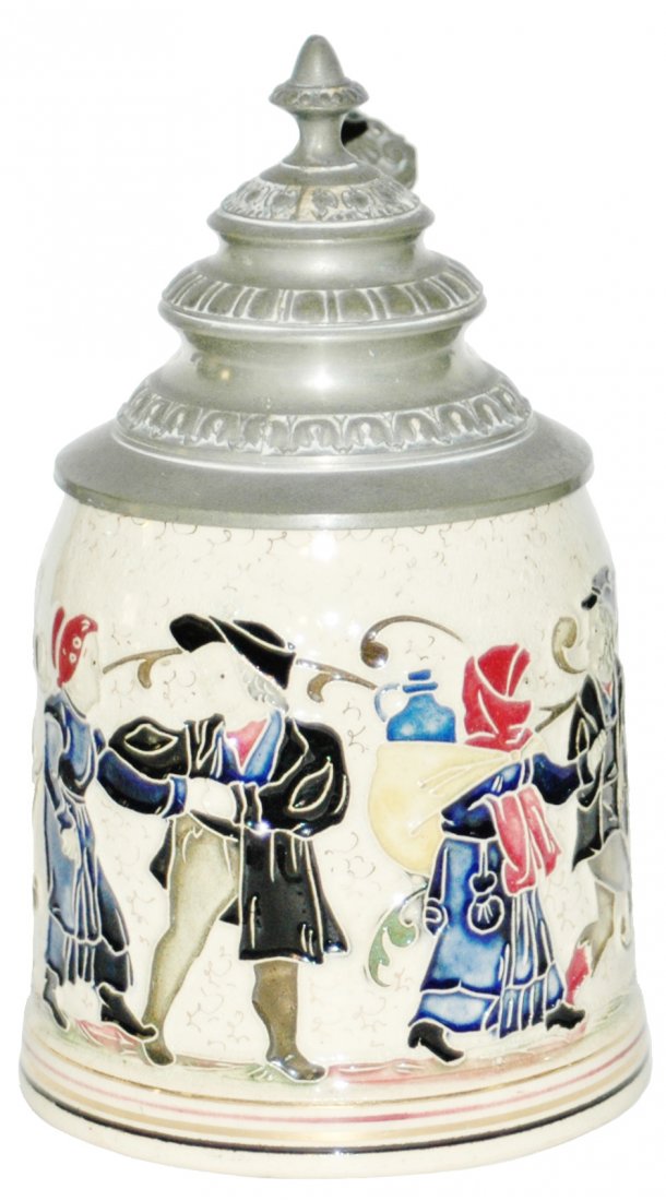 Diesinger Threaded Relief Couples Dancing Stein (1 of 1)