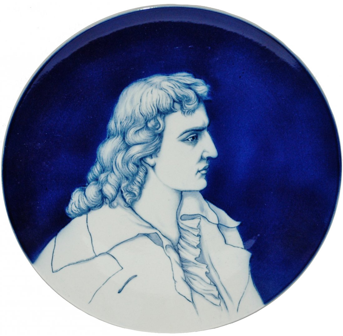 Mettlach Portrait of Johann Friedrich von Schiller (1 of 1)