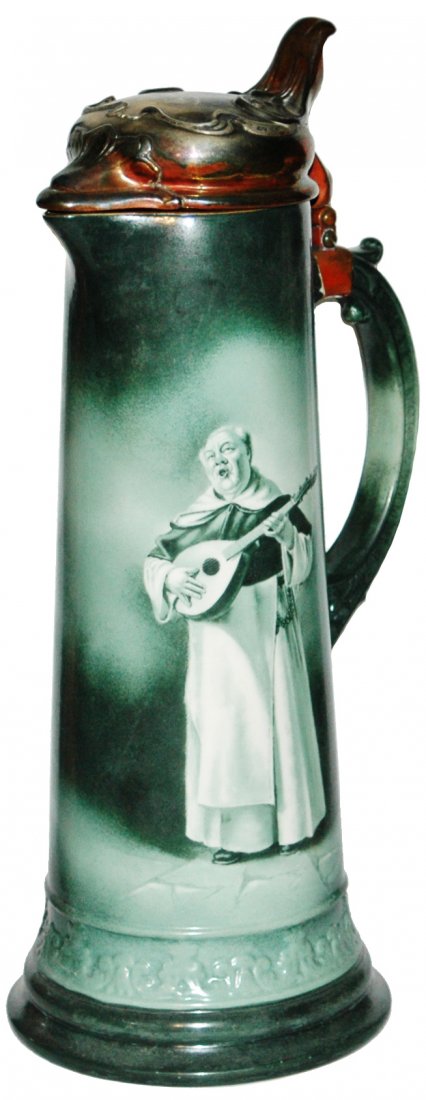 Lenox 3L Signed Monk Stein w Tiffany Silver Lid (1 of 1)