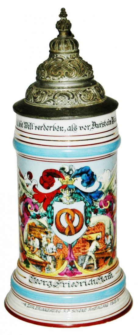 Occupational Baker Porcelain Stein (1 of 2)