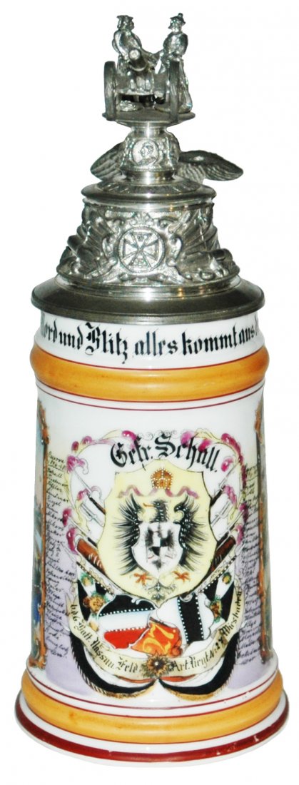 Feld Art No 27 Regimental Stein Crew Top Cannon (1 of 3)