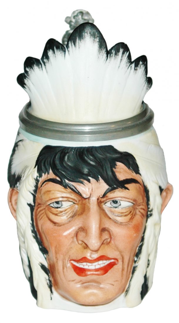 Bohne Indian Character Stein (1 of 2)