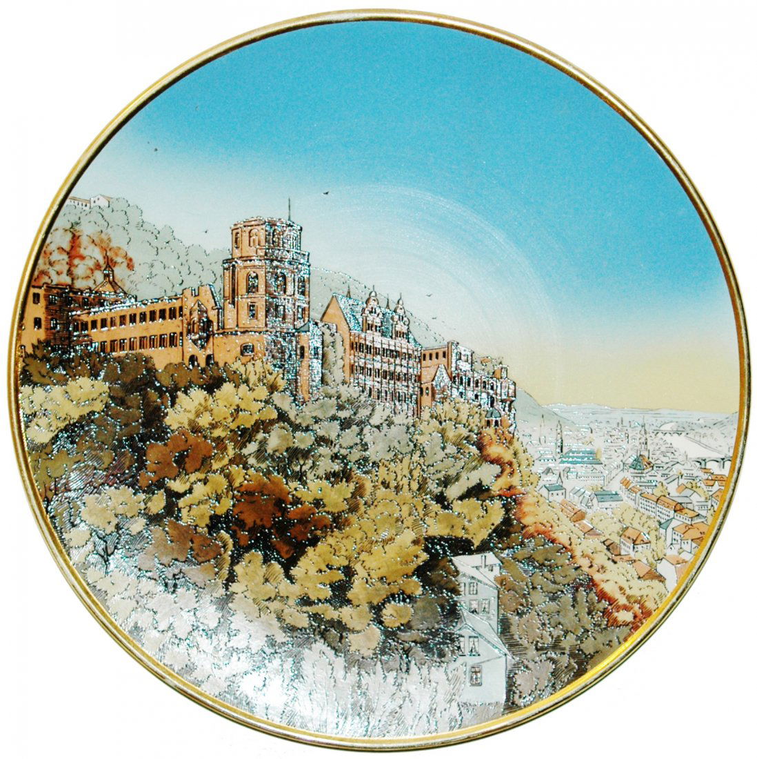 Heidelburg Castle Mettlach 17" Plaque (1 of 1)