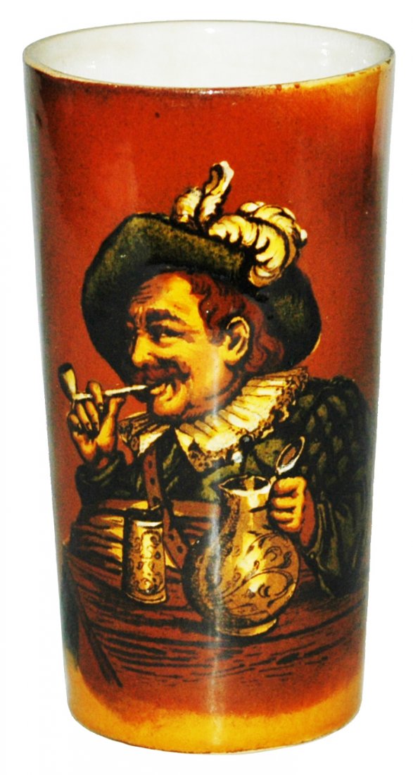 Rookwood Style Drinking Cavalier Mettlach Beaker (1 of 1)