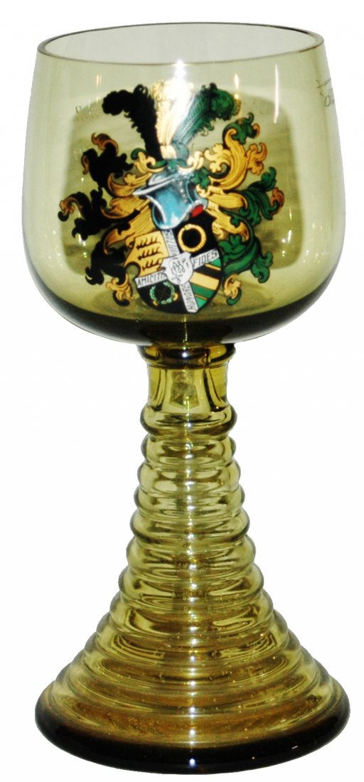 Goblet w Enameled Dueling Fraturnal Student Shield (1 of 2)