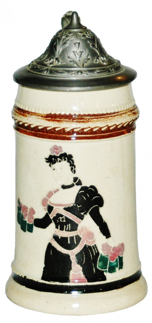 Barmaid Diesinger Threaded Relief Stein (1 of 1)