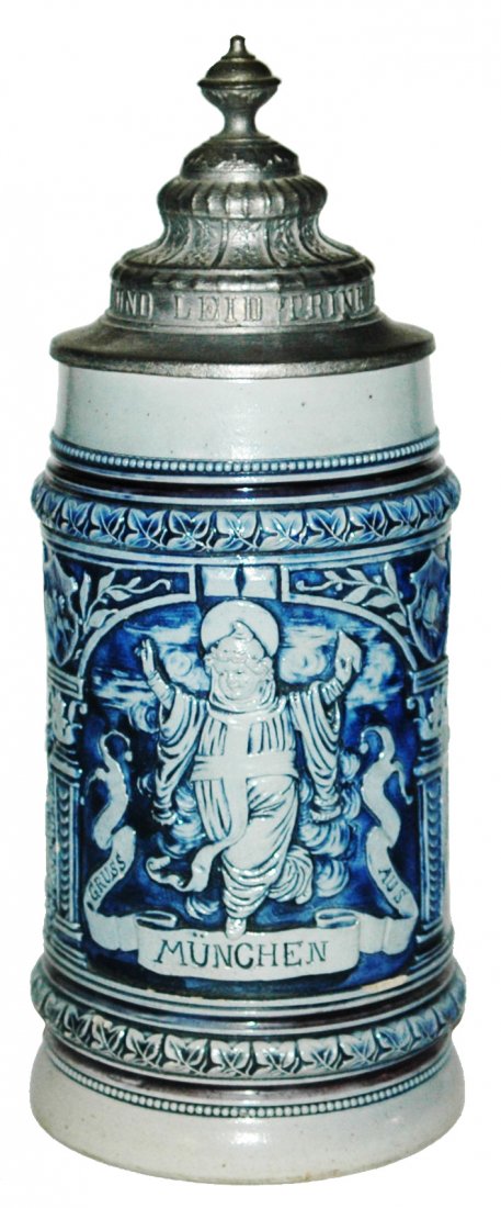 Munich Child 1L Stoneware Stein w city Views Sides (1 of 3)