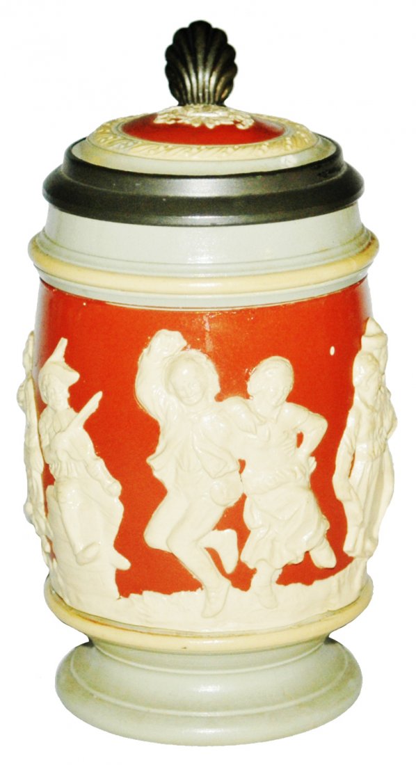 Mettlach Dancing Couples & Violin Musician Stein (1 of 3)