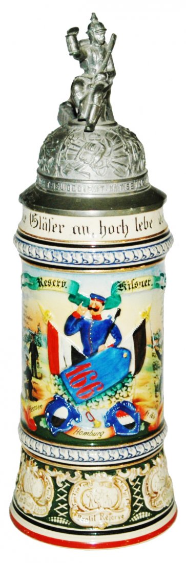 Hessian Homburg No 166 Regimental Stein (1 of 3)