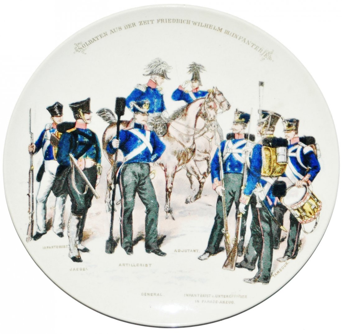 German Soldier Mettlach Plaque (1 of 1)