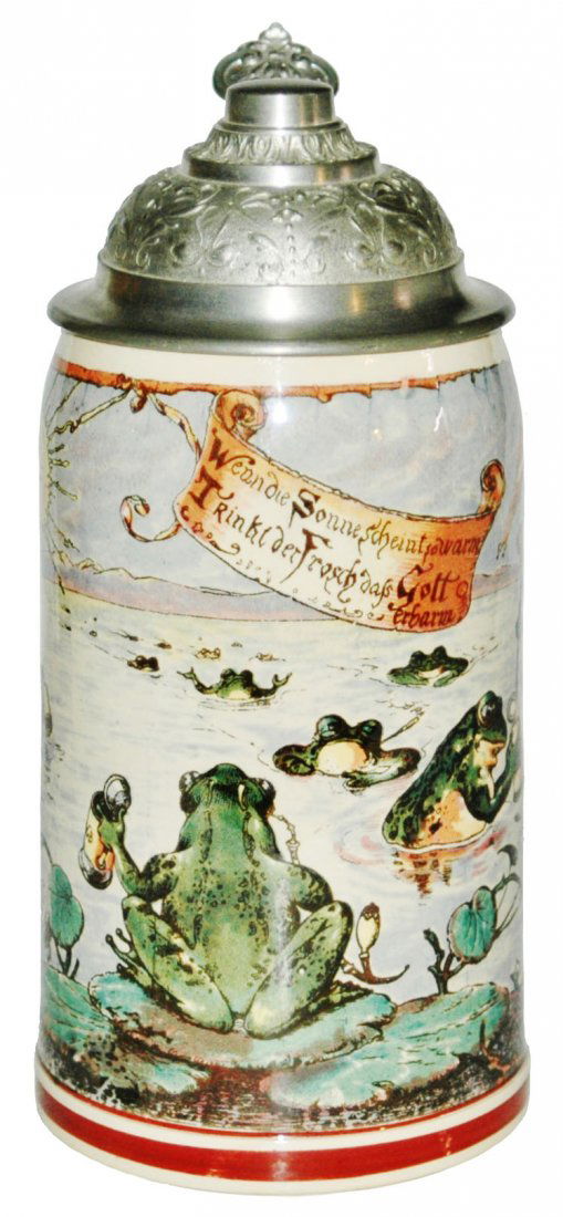 Mettlach Drinking Frogs at Dock Schmitt Stein (1 of 3)