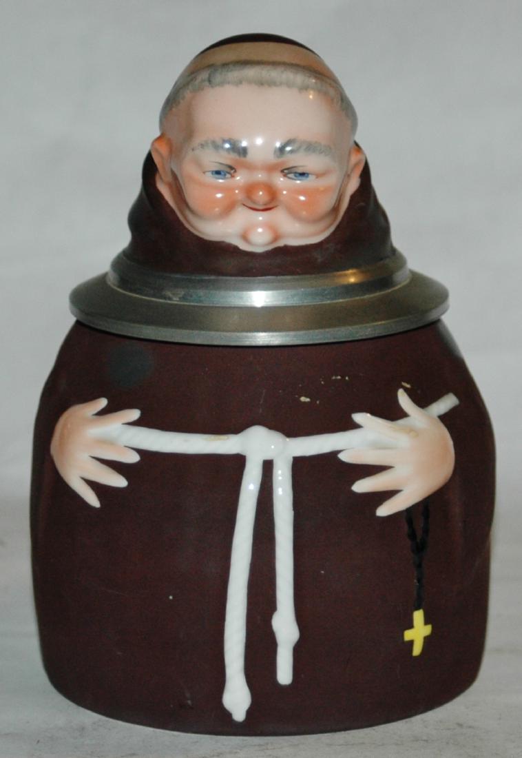 Pottery Character Goebel Hummel 1/2L Monk Stein: Character Stein 1/2L Pottery Hummel Monk. Mint