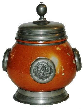 Rare Altenburg Four Medallion c 1600  1-1/4L Stein