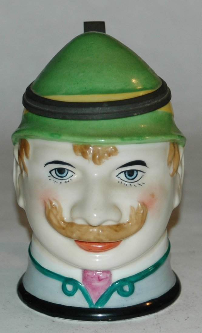 Bavarian man character stein 1/2L porcelain