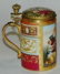 Royal Vienna Hand Painted Stein w Brass Mounts - 2