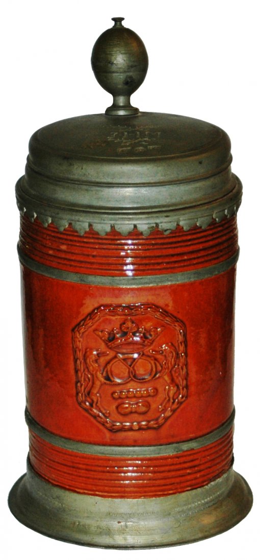 Rare Saxon Hafnerware Occupational Stein c1720