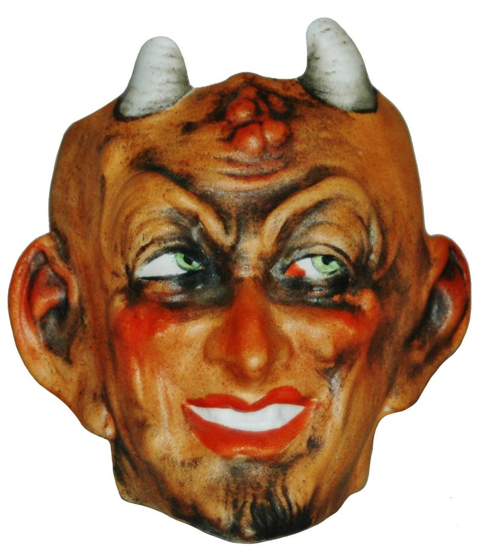 Bohne Porcelain Character Devil Toothpick Holder: Character 3” Tooth Pick Holder. Bohne Porcelain. Devil. Mint.
