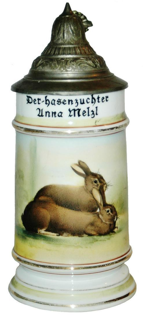 Occupational Rabbit Breeder Porcelain Stein (1 of 3)
