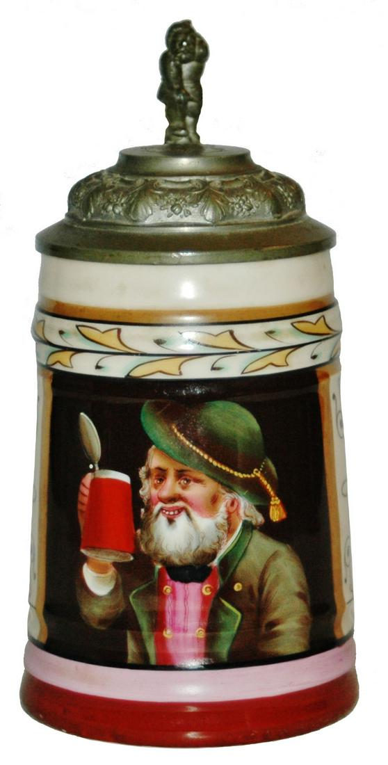 Bavarian Man w Beer Stein Dwarf Thumblift (1 of 4)