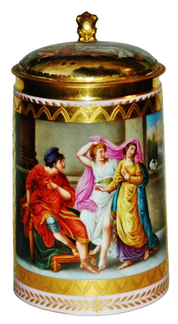Royal Vienna Romans & Venus Stein w HPainted Lid (1 of 7)
