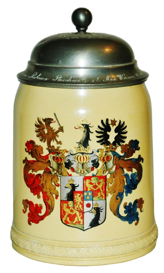 Van Hauten Mettlach Student Shield Stein (1 of 3)