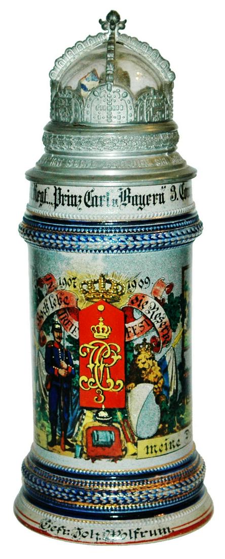 Regimental Stein Horse & Guardhouse in Glass Crown (1 of 5)