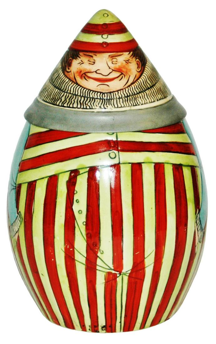 Clown in Striped Costume Hanke Character Stein (1 of 4)