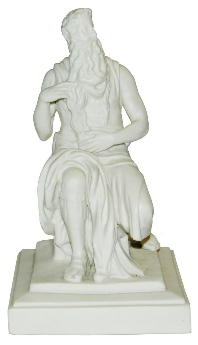Rare Mettlach Parion 9" Michelangelo Moses Figure (1 of 4)