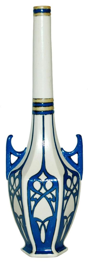 Mettlach Art Deco Etched 9-1/2" Vase (1 of 2)