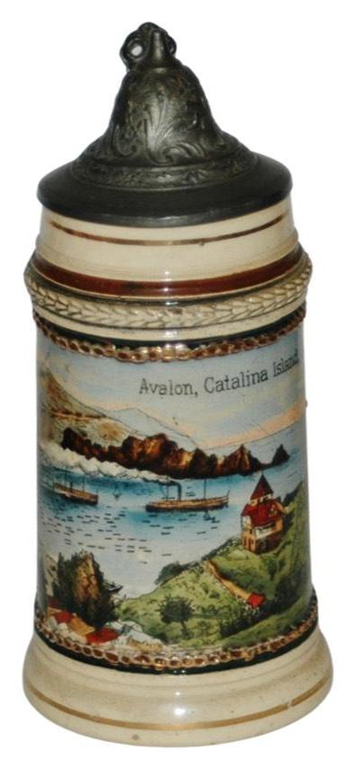 Avelon Catalina Island CA 1/8L Souvenir Stein (1 of 4)