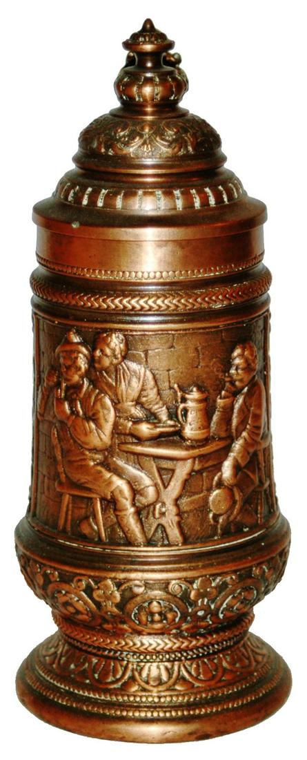 Copper Clad 3/10L Stein of Men at Tavern (1 of 4)