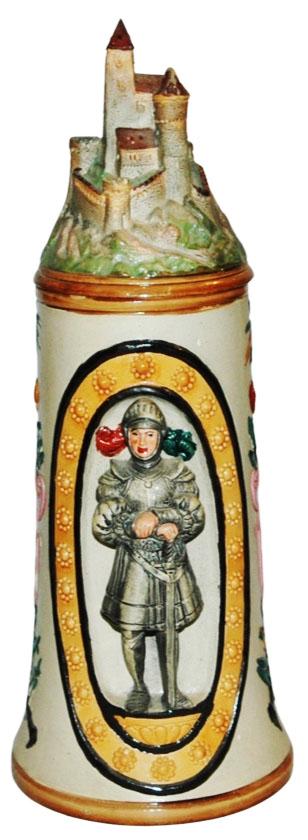 Knight in Armor Stein w Castle Lid (1 of 4)