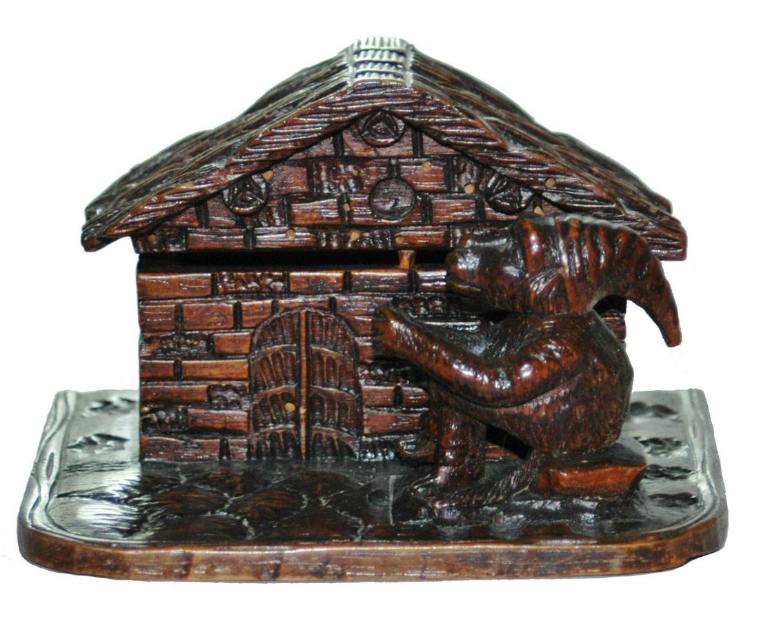 Black Forest House w Monkey, Box w Hinged Lid (1 of 3)