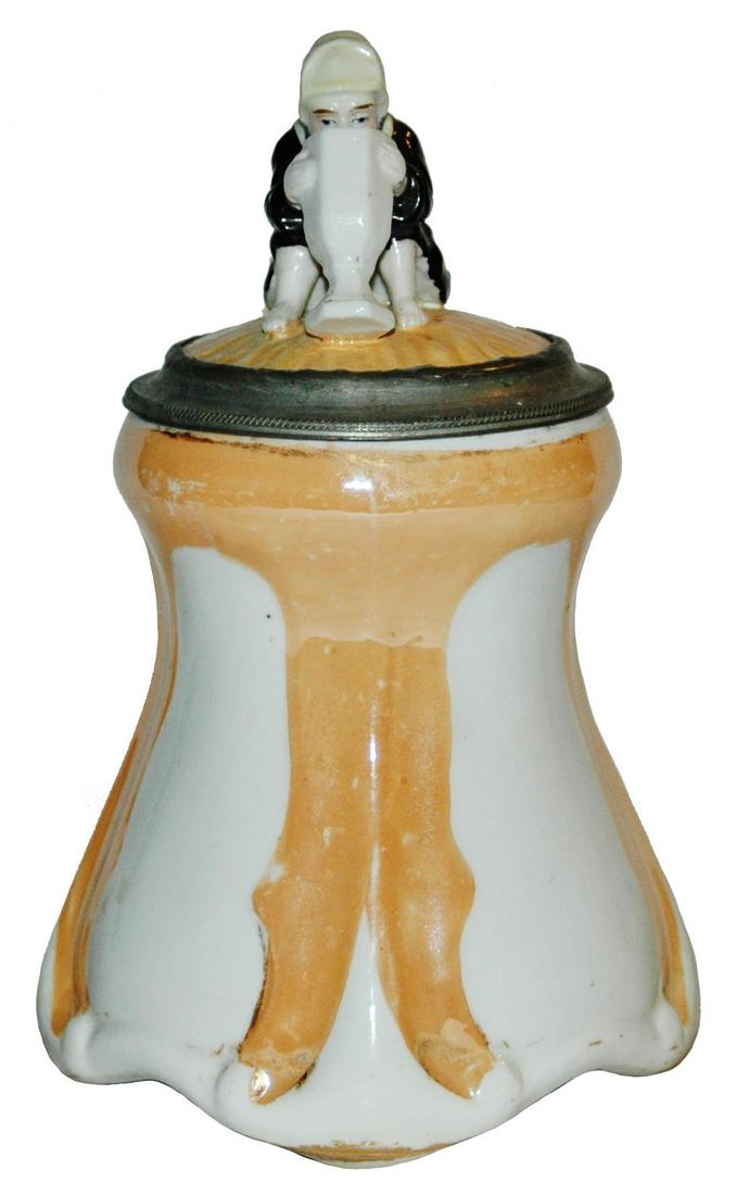 V&B Figural Dwarf Drinking from a Large Stein Lid (1 of 3)
