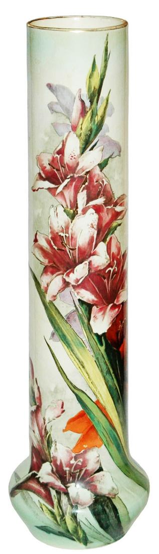 Rare 19 1/2" Mettlach Floral Design Vase (1 of 1)